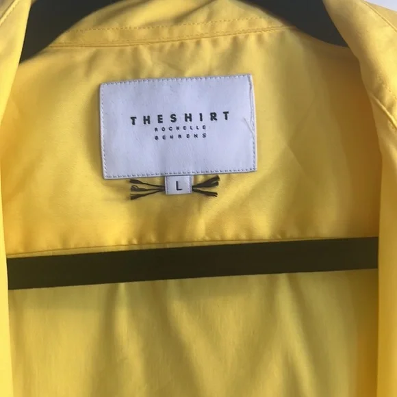 Never worn, The Icon Shirt by Rochelle Behrens yellow button down top - Picture 4 of 5